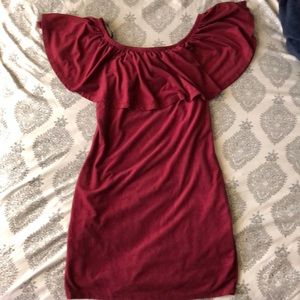 Maroon dress from A’gaci